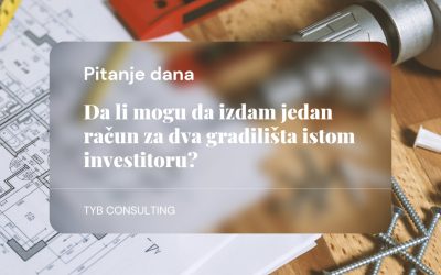 Da li mogu da izdam jedan račun za dva gradilišta kod istog investitora?
