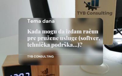 Kada mogu da izdam račun pre nego što izvršim/pružim uslugu?