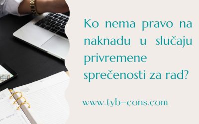 Ko nema pravo na naknadu u slučaju privreme sprečenosti za rad?