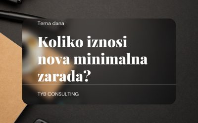 Nova minimalna zarada od 01.01.2022.godine