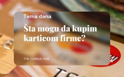 Šta mogu da platim karticom firme?