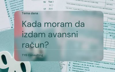Kada moram da izdam avansni račun?
